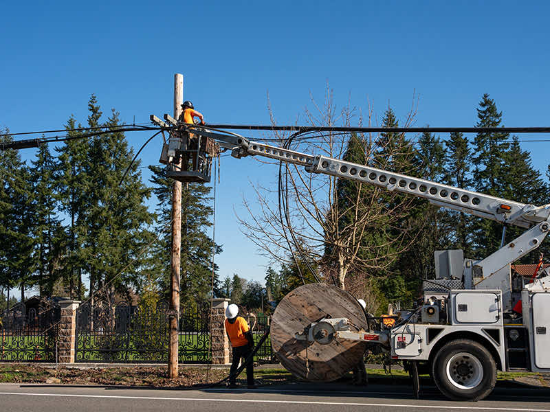 Fiber Optics installation in Howard County