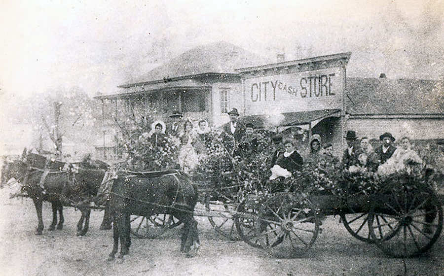 Historic downtown streetscape representing Howard County heritage