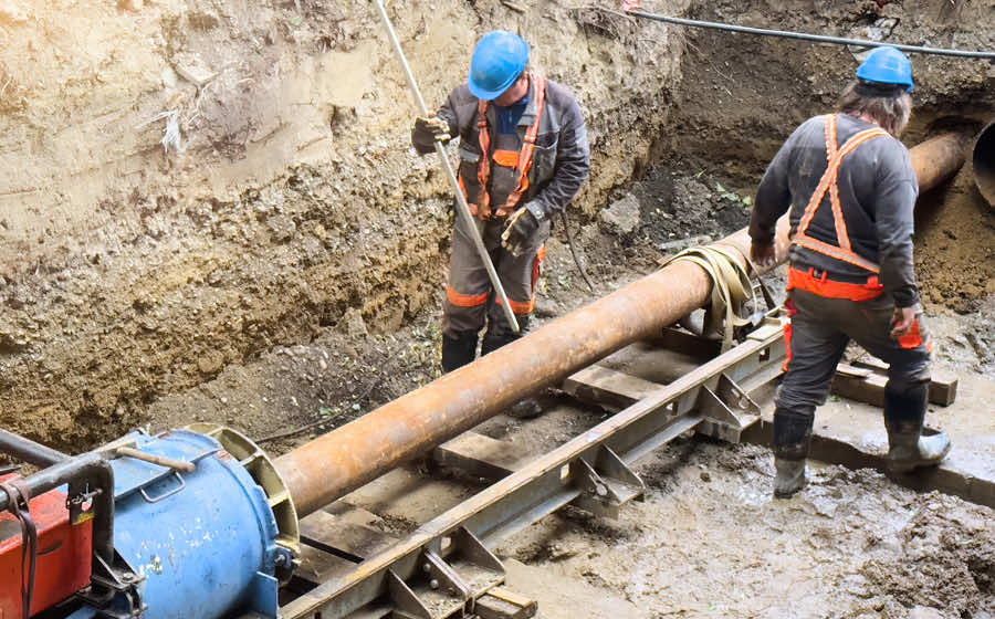 Utility infrastructure representing power and services